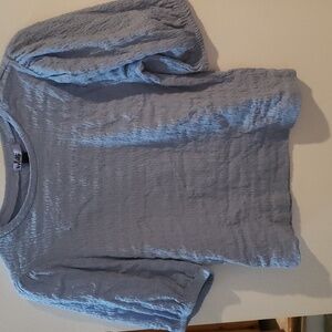 L Vylette Blue Tshirt croptop